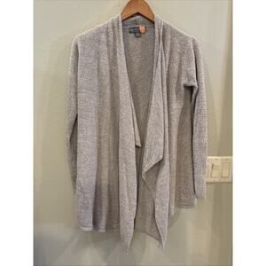 Barefoot Dreams CozyChic Lite Island Wrap Women's S/M Leisure Grey Cardigan